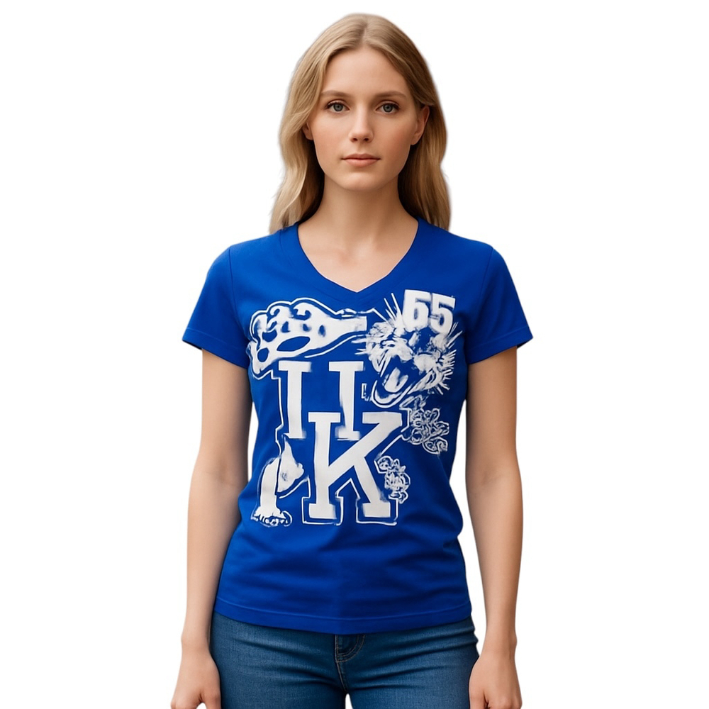 Victoria's Secret University Of Kentucky Wildcats Shirt Womens M Blue